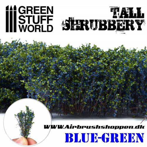 Plante - Tall Shrubbery - Blue Green - Høje buskadser blå og grønne